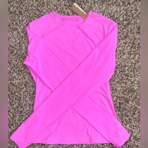 SKIMS Pink Long Sleeve Tee